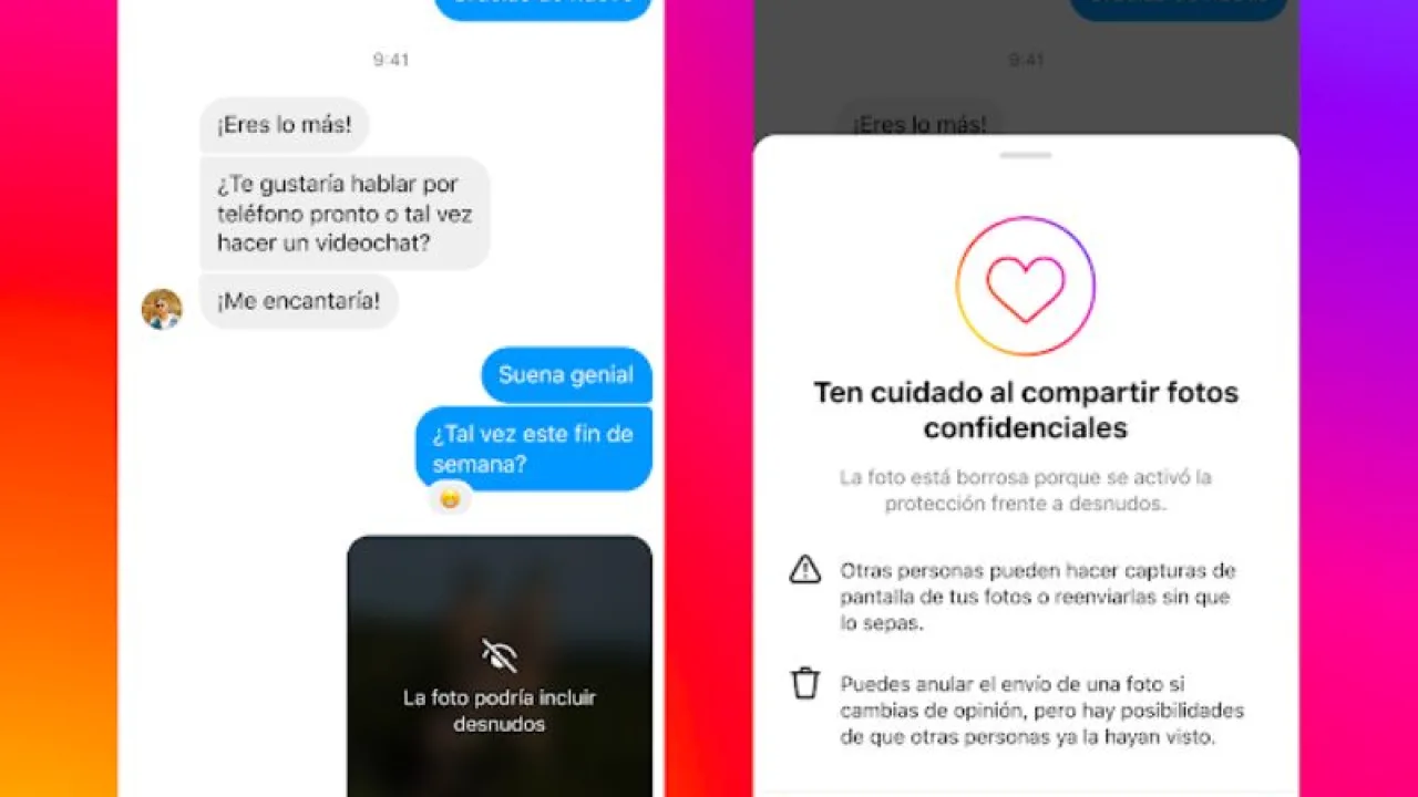 El mensajero de Instagram ahora blurea las fotos íntimas (para prevenir la sextorsion)