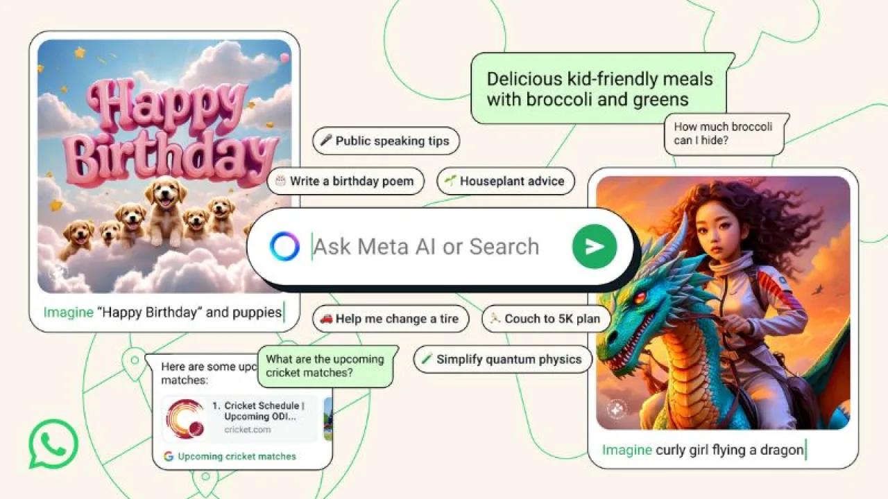 Qué ese circulito de colores que apareció en WhatsApp (Meta AI extiende sus tentáculos)