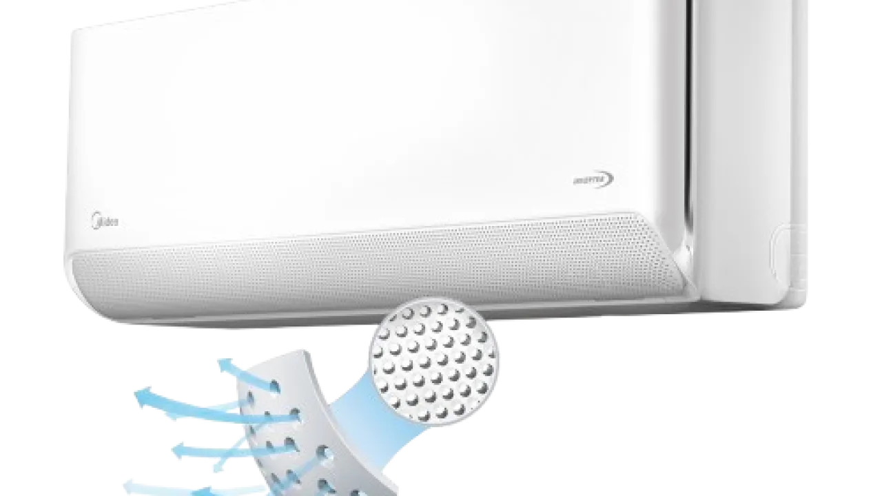1, 2, 3… 5.013 agujeritos que eliminan el flagelo de los aire acondicionado (Midea Twinflap cambia el paradigma)