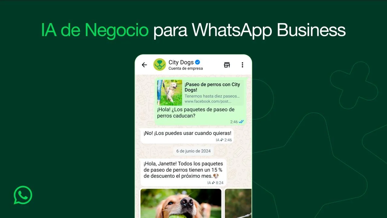 WhatsApp Business le regala un chatbot a las Pymes (pronto la IA de Meta atenderá tus clientes)